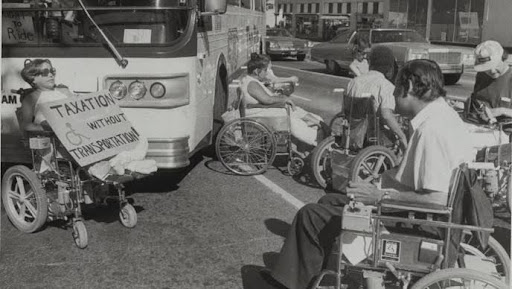 black and white photo of the 1978 gang of 19 protest